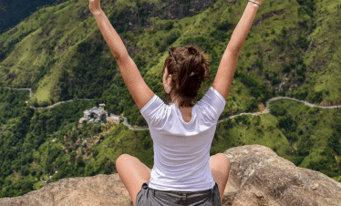 7 Day Discovery - Volunteer on top of mountain