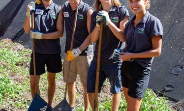 Australia Wildlife Sanctuary - Group of volunteers