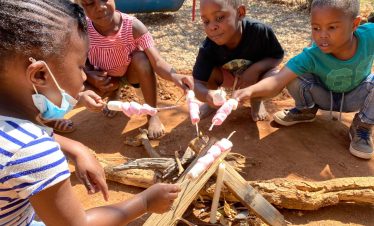 Lion Sanctuary Teaching School - marshmallows