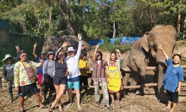 Thailand Elephant Sanctuary - Volunteers Group Photo - 3